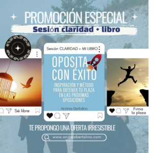 Libro "OPOSITA CON ÉXITO" + sesión CLARIDAD