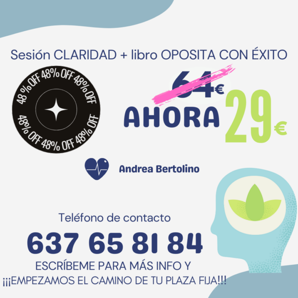 Libro "OPOSITA CON ÉXITO" + sesión CLARIDAD - Imagen 3
